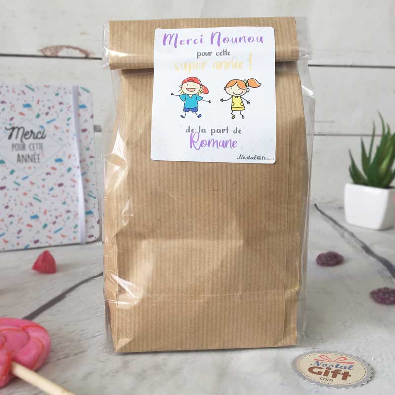 Sachet Bonbon Des Annees 80 Personnalise Cadeau Nounou Dessins D Enfants