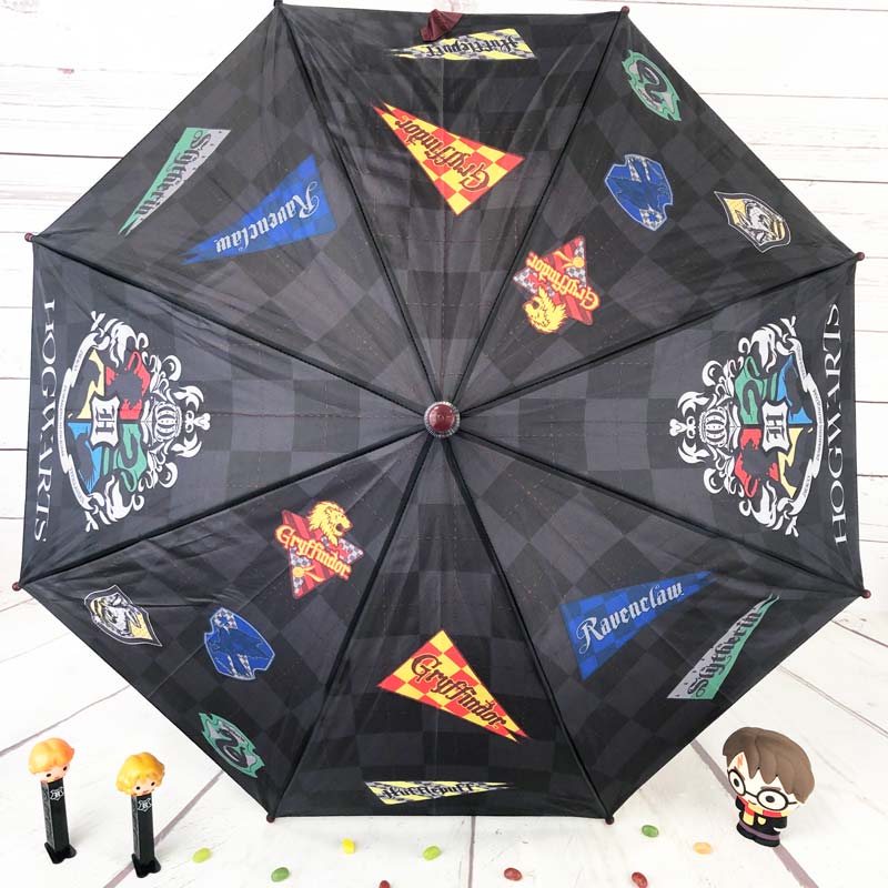 Parapluie Harry Potter blason Poudlard rouge ou noir sur Logeekdesign