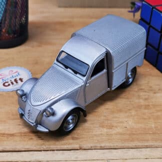 Voiture Miniature Citroën 2 CV Fourgonnette - Gris