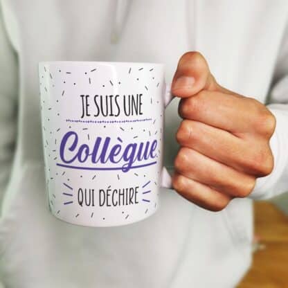 Mug "Je suis une collègue qui déchire" - cadeau personnalisable