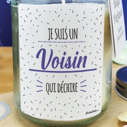 Bougie Jar "Je suis un voisin qui déchire" – Image 4