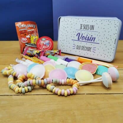 Coffret bonbons des années 80  "Je suis un voisin qui déchire"- Cadeau personnalisé – Image 2