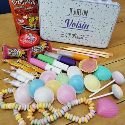 Coffret bonbons des années 80  "Je suis un voisin qui déchire"- Cadeau personnalisé – Image 3