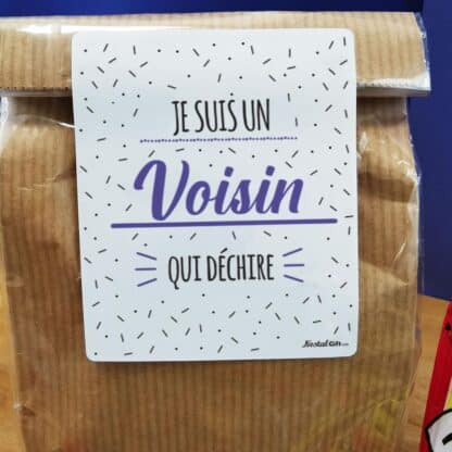 Sachet bonbons des années 70  "Je suis un voisin qui déchire" – Image 4