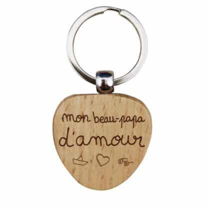 Balance en bois prénom personnalisable - "Mon beau-Papa d'amour"