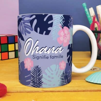 Mug "Ohana signifie famille"