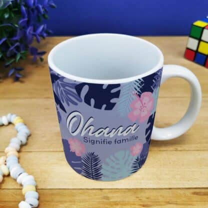 Mug "Ohana signifie famille"