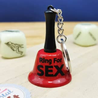 Porte-clé - Clochette "Ring for sex" - Cadeau coquin