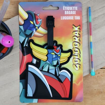 Étiquette de bagage Goldorak en PVC - Grendizer