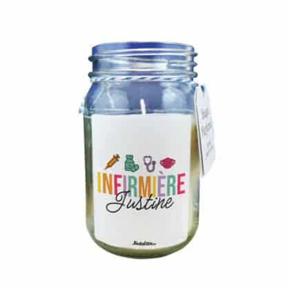 Bougie Jar "Infirmière Géniale" - Cadeau Personnalisé – Image 5