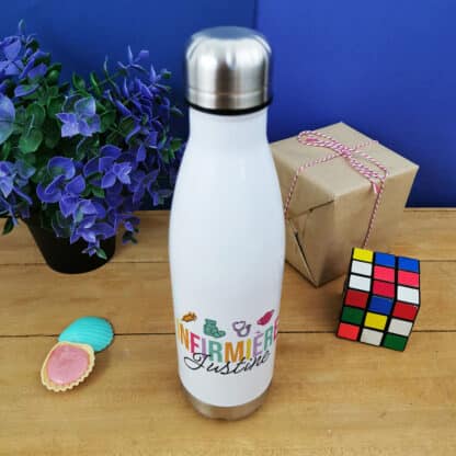 Bouteille isotherme 500ml  "Infirmière Géniale" - Cadeau Personnalisé – Image 2