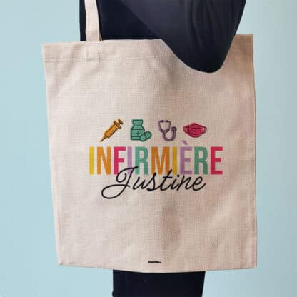 Tote bag "Infirmière Géniale" - Cadeau personnalisable – Image 5