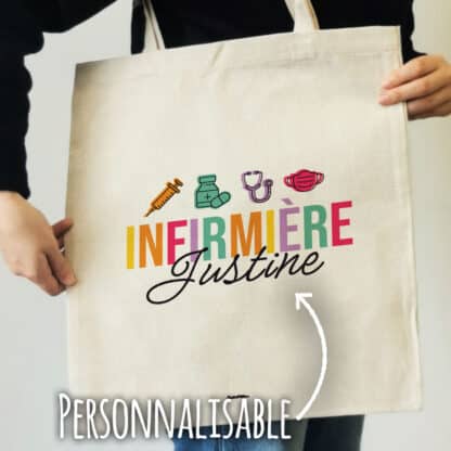 Tote bag "Infirmière Géniale" - Cadeau personnalisable