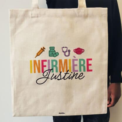 Tote bag "Infirmière Géniale" - Cadeau personnalisable – Image 2