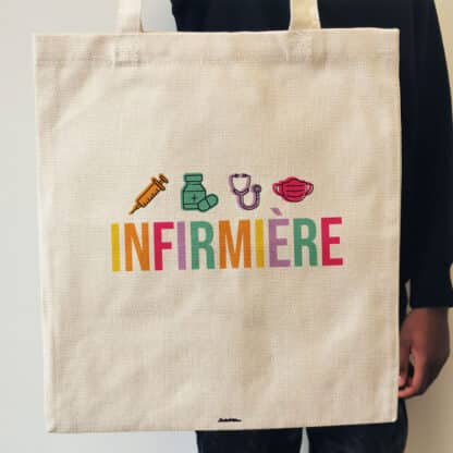 Tote bag "Infirmière Géniale" - Cadeau personnalisable – Image 6